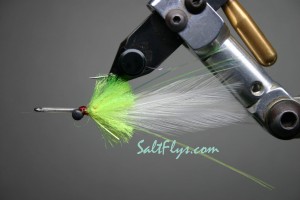 Bay Whistler Fly White-Chartreuse