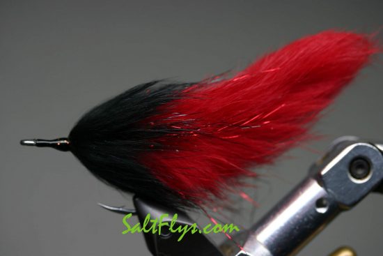 Red & Black Tarpon Double Bunny Fly