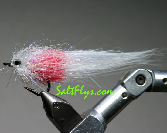 White Flame Minnow Fly